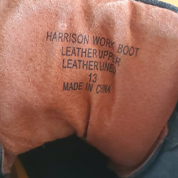 HAWKE & CO Moc Toe Leather Work Boots/ Size 13 - Picture 10 of 11